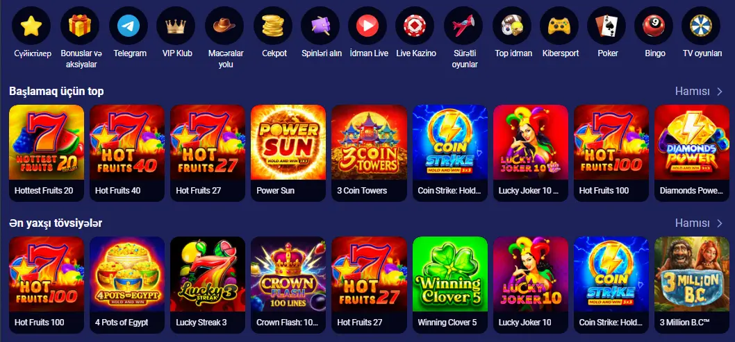 Nomad Casino Azərbaycan slot oyunları və demo rejimi